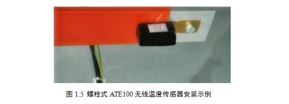 螺栓式ATE100无线温度传感器安装示例